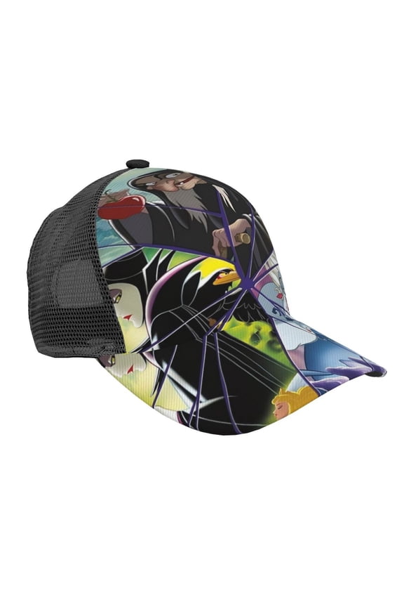 Unisex Vill-Ain Bad Witche Baseball Cap Adjustable Trucker Mesh Hat For Running Sports Hiking Camping