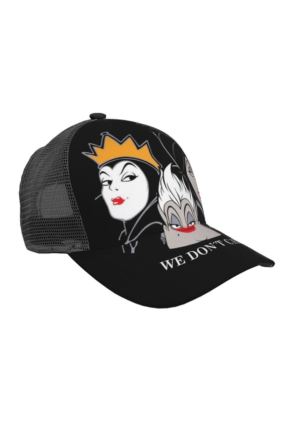 Unisex Vill-Ain Bad Witche Baseball Cap Adjustable Trucker Mesh Hat For Running Sports Hiking Camping