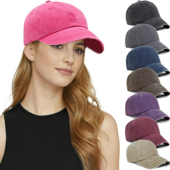 Unisex Vintage Baseball Cap Washed Distressed Plain Blank Baseball Hat Adjustable Dad Hat for Outdoor Sports