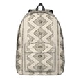 thumbnail image 1 of Unisex Vintage Bohemian Backpack, Boho Chic Zipper Rucksack with Front Pocket, Durable Lightweight Daypack for School College Work Travel, Ideal Gift, 1 of 5