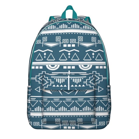 Unisex Vintage Bohemian Rucksack, Boho Chic Print Backpack with Front Pocket, Lightweight Daypack for School University Work Commute, Wonderful Gift