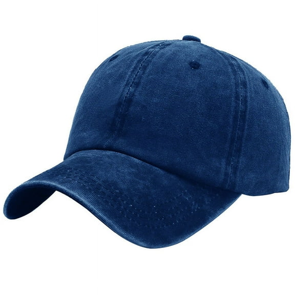 Unisex Vintage Cotton Washed Baseball Caps, Unstructured Low Profile Adjustable Distressed Dad Hat for Men Women