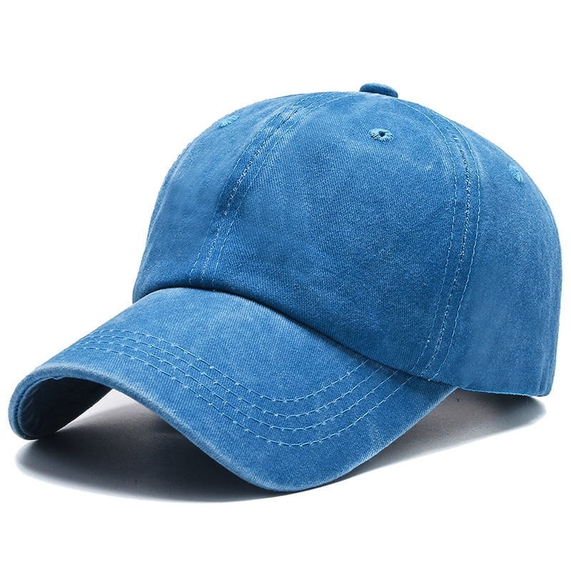 INOGIH Unisex Vintage Washed Cotton Baseball Cap - Adjustable Dad Hat, Distressed Look