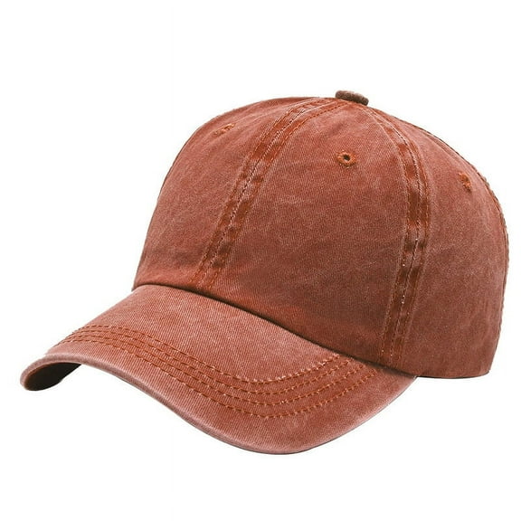 Unisex Vintage Cotton Washed Baseball Caps, Unstructured Low Profile Adjustable Distressed Dad Hat for Men Women