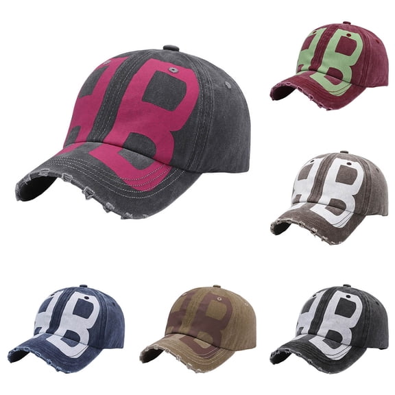 Unisex Vintage Washed Baseball Cap Men Women Streetwear Hat Soft Top Hip Hop Streetwear Black One Size