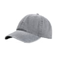 thumbnail image 1 of Unisex Vintage Washed Cotton Baseball Cap Low Profile Soft Top Unstructured Dad Hat Adjustable Size Classic Plain Blank for Men Women Casual Everyday Wear Outdoor Activities, 1 of 2