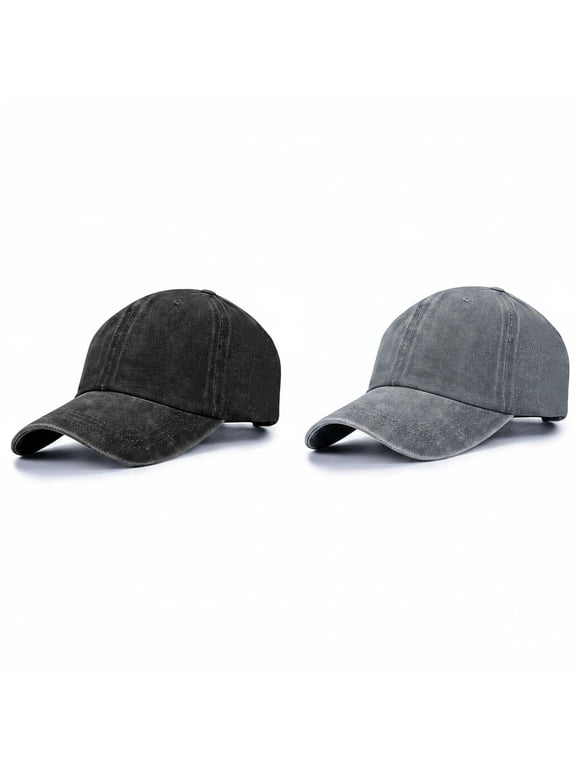 Unisex Vintage Washed Distressed Baseball Cap, Retro Adjustable Dad Hat for Men Women