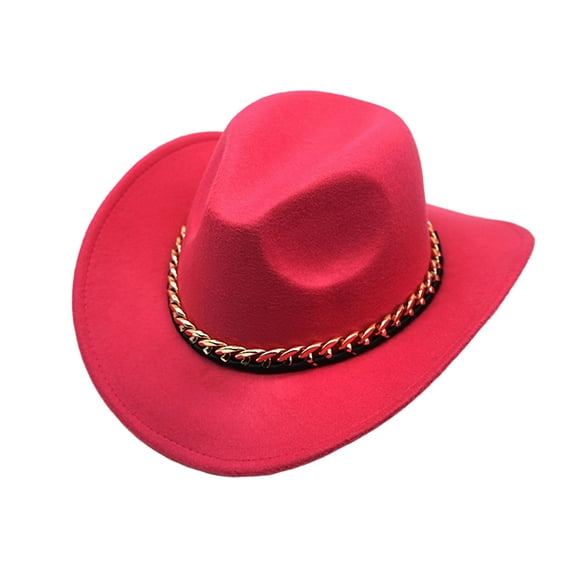 Unisex Vintage Wide Brim Warm Hat Western Cowboy Hat British Style Jazz Cap for Outdoor Daily Life