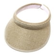 thumbnail image 1 of Unisex Visor Sun Hat Open Top Baseball Cap Style, Breathable Outdoor Sun Protection Hat for Travel Hiking, Lightweight and Adjustable - Khaki, 1 of 3