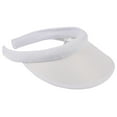 thumbnail image 1 of Unisex Visor Sun Hat, Summer Outdoor Breathable Open Top Cap with Adjustable Strap, Lightweight Sun Protection for Sports or Daily Casual Wear, UV Block - White, 1 of 1