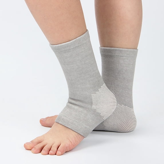Unisex Warm Ankle Guard Sports for Joint Sprain Recovery Thickened Foot Cover Cold During Exercise, S, Grey