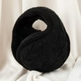 thumbnail image 1 of Unisex Warm Knit Earmuffs Furry Fleece Winter Ear Muffs Foldable Ear Covers Soft Pure Color Ear Warmer for Women Men Outdoor Activities, 1 of 7