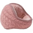 thumbnail image 1 of Unisex Warm Knit Earmuffs Ladies Cashmere Winter Pure Color Outdoor Fur Earwarmer, Adjustable Wrap, 1 of 6