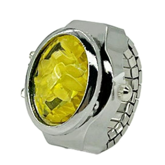 Unisex Watch Finger Jewelry Fashionable Elastic Strap Watch Watch Shape Rings Alloy Adjustable Rings for Finger