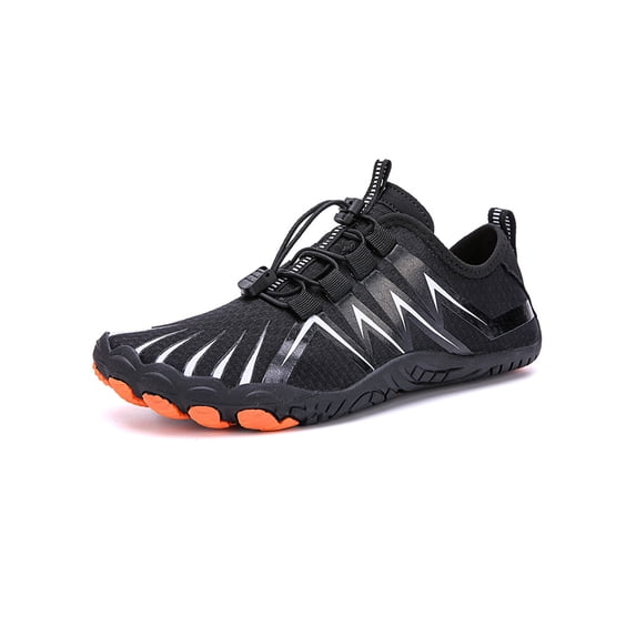 Unisex Water Shoes for Men & Women QuickDrying Barefoot Shoes for Beach Pool Sea Black Style E 11.5