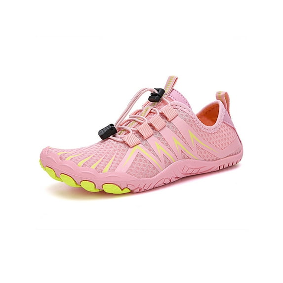 Unisex Water Shoes for Men & Women QuickDrying Barefoot Shoes for Beach Pool Sea Pink Style E 10