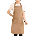 thumbnail image 1 of Unisex Waterproof Adjustable Canvas Apron with 2 Pocket Kitchen Pinafore, 1 of 4