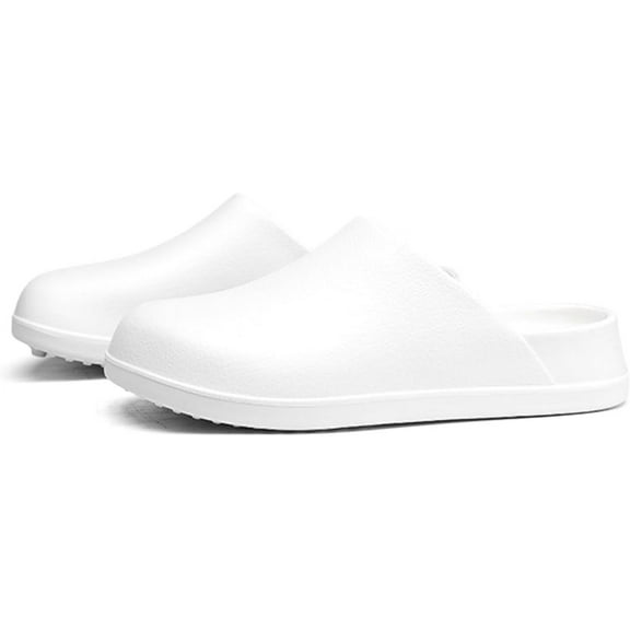 Unisex Waterproof EVA Garden Clogs - Non-Slip, Lightweight with Oil & Water Resistance, Safety Shoes for Kitchen, Restaurant, Garden & Hospital (Basic & Lined Versions)