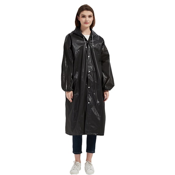 Unisex Waterproof Hooded Raincoat Lightweight Outdoor Rain Jacket for Hiking, Camping, Travel & Everyday Use
