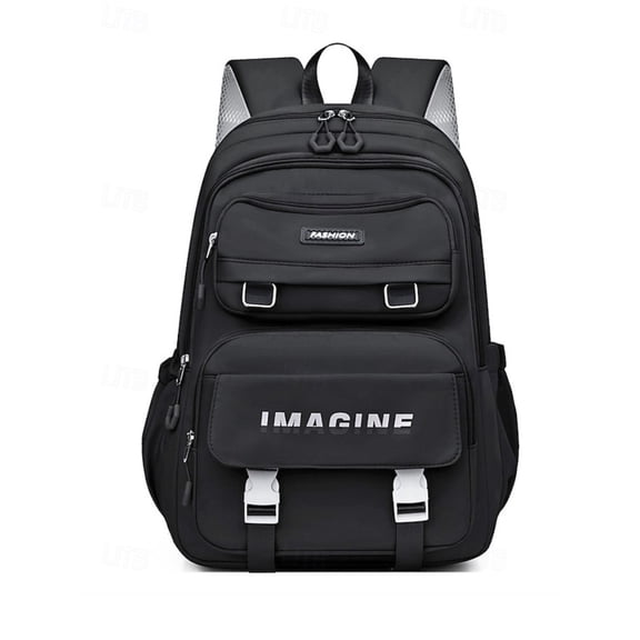 Unisex Waterproof Laptop Backpack – Large Capacity Multi-Compartment Travel Bookbag, Durable Polyester School Bag for Students & Daily Use
