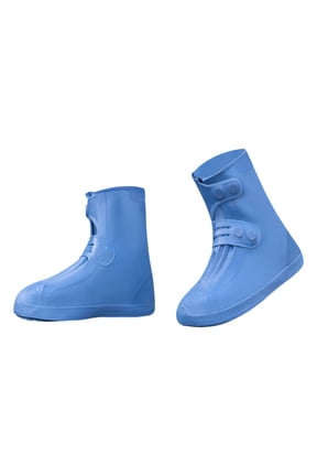 Unisex Waterproof Silicone Rain Shoe Covers with Thickened Design for Outdoor Walking and Cycling