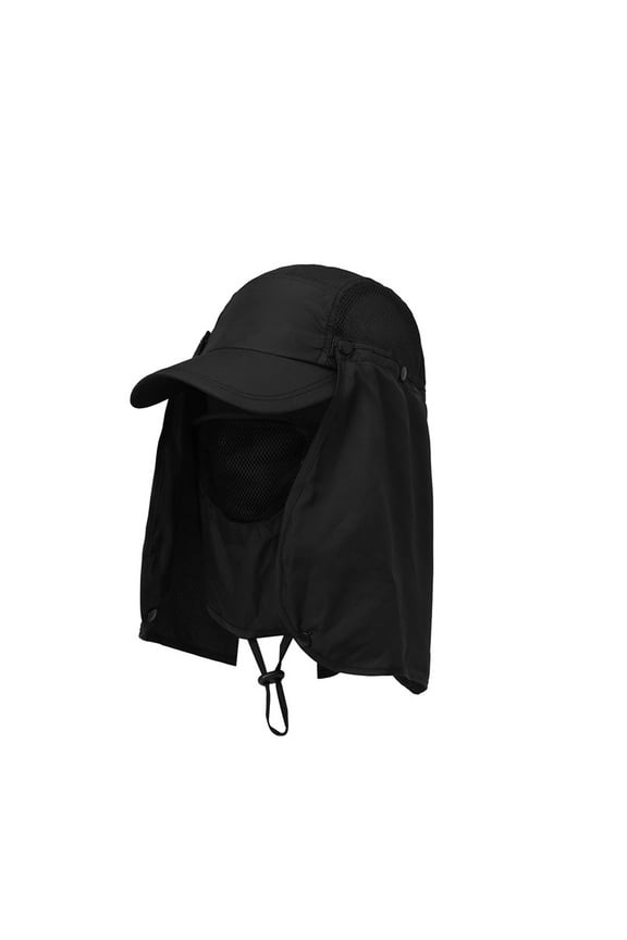 Unisex Waterproof UV Protection Breathable Baseball Hat Cap with Face Neck Flap