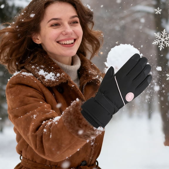Unisex Waterproof Winter Gloves Touchscreen,Windproof Thermal Ski Gloves for Men Women, Warm for Snowboarding, Hiking, Running,Outdoor Activities