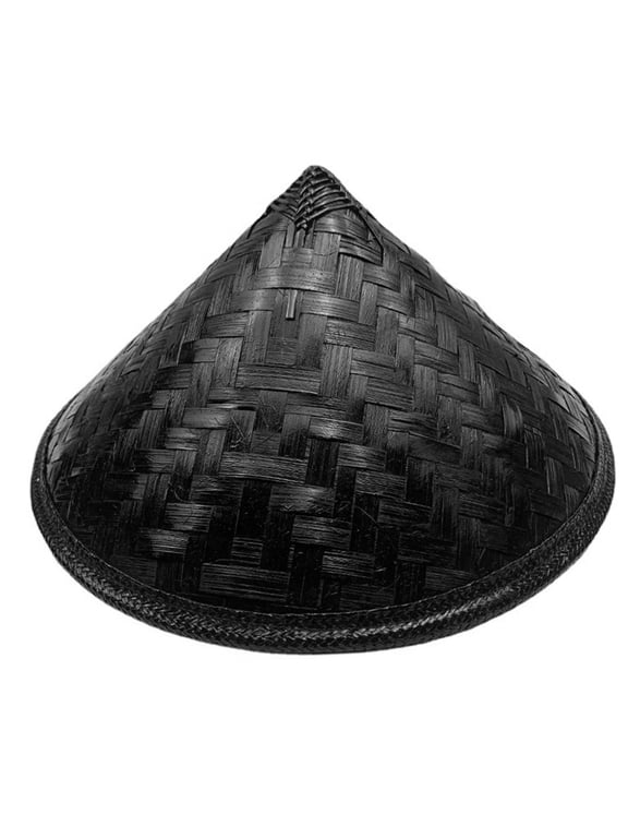 Unisex Weaving Rattan Hat Chinese Outdoor Rattan Hat Traditional Handmade Hat for Friend Families