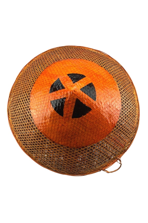 Unisex Weaving Rattan Hat Chinese Outdoor Rattan Hat Traditional Handmade Hat for Friend Families