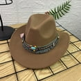 thumbnail image 1 of Celivon Unisex Western Cowboy Hat Summer Casual Wide Brim Travel Loose Cap Baseball Fedoras, 1 of 5