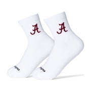 Unisex Del Campo White Alabama Crimson Tide Quarter-Length Socks