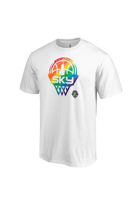 Unisex White Chicago Sky Team Pride T-Shirt