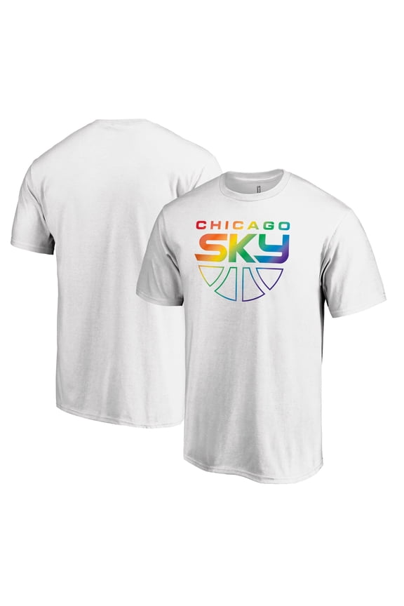 Unisex White Chicago Sky Team Pride Wordmark T-Shirt