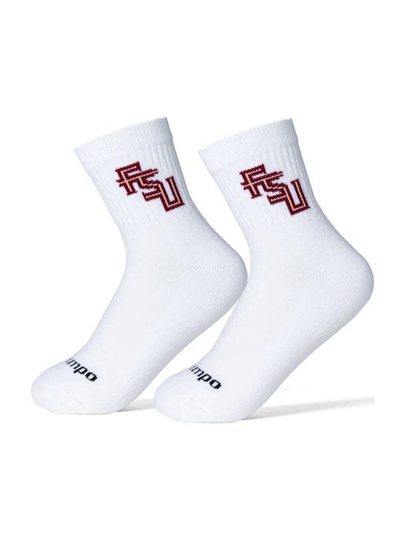 Unisex Del Campo White Florida State Seminoles Quarter-Length Socks