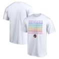 thumbnail image 1 of Unisex White Indiana Fever Wordmark Pride T-Shirt, 1 of 3