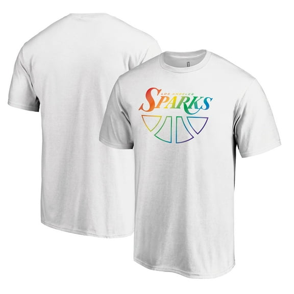 Unisex White Los Angeles Sparks Team Pride Wordmark T-Shirt