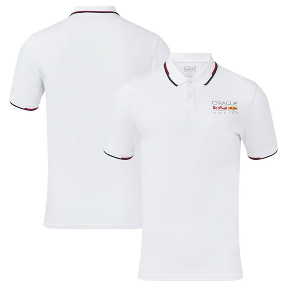 Unisex White Red Bull Racing Full-Color Logo Polo