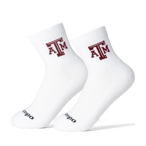 Unisex Del Campo White Texas A&M Aggies Quarter-Length Socks