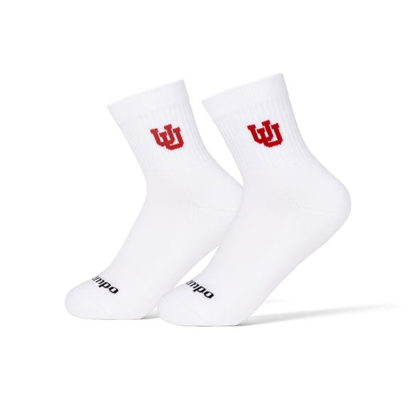 Unisex Del Campo White Utah Utes Quarter-Length Socks