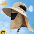 thumbnail image 1 of Unisex Wide Brim Sun Hat - UPF 50+ UV Protection Outdoor Cap, Breathable Quick-Dry Fishing & Hiking Hat with Neck Flap, Adjustable Bucket Hat for Men Women Summer Beach Camping Travel, 1 of 11