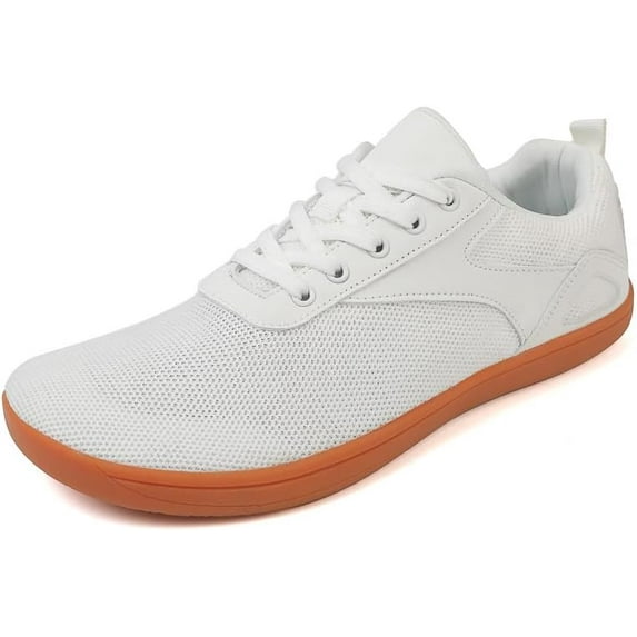 Unisex Wide Toe Box Barefoot Shoes Mesh Breathable Zero Drop Walking Sneakers for Tennis Running Workout Gym Jogging