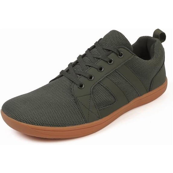 Unisex Wide Toe Box Barefoot Shoes Mesh Breathable Zero Drop Walking Sneakers for Tennis Running Workout Gym Jogging