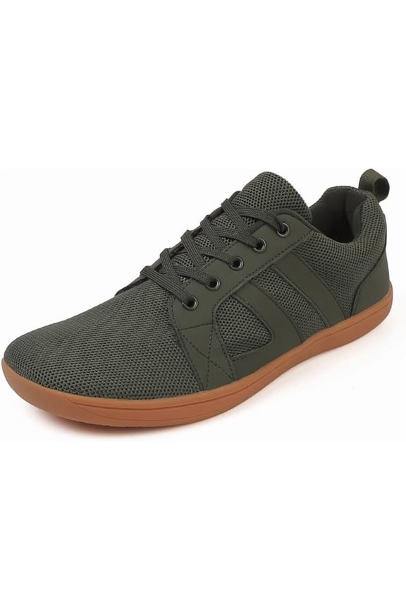 Unisex Wide Toe Box Barefoot Shoes Mesh Breathable Zero Drop Walking Sneakers for Tennis Running Workout Gym Jogging