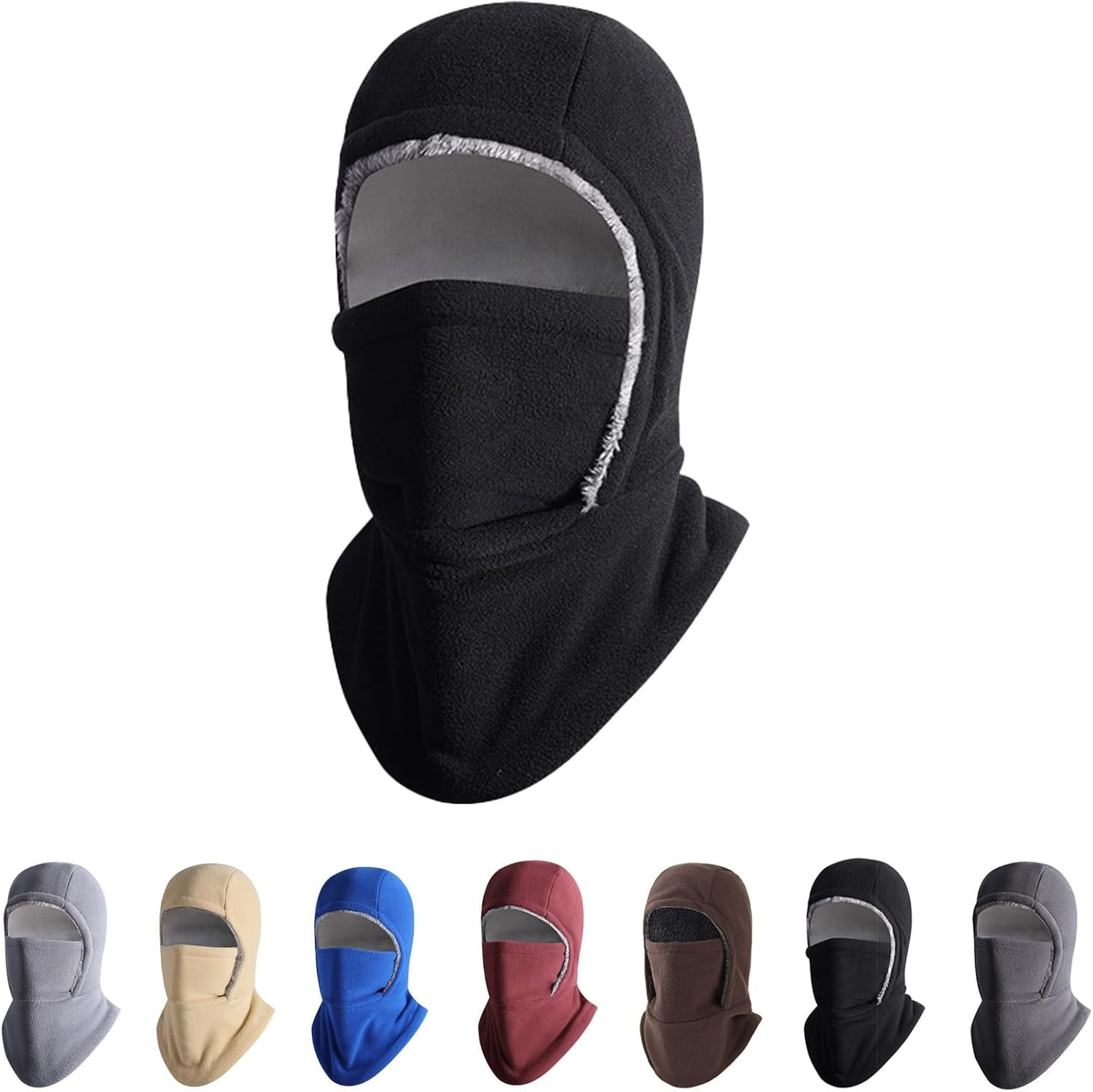 Unisex Windproof & Warm Balaclava, 3 in 1 Multi-Functional Winter Hat & Thermal Face Mask, for Cold Weather