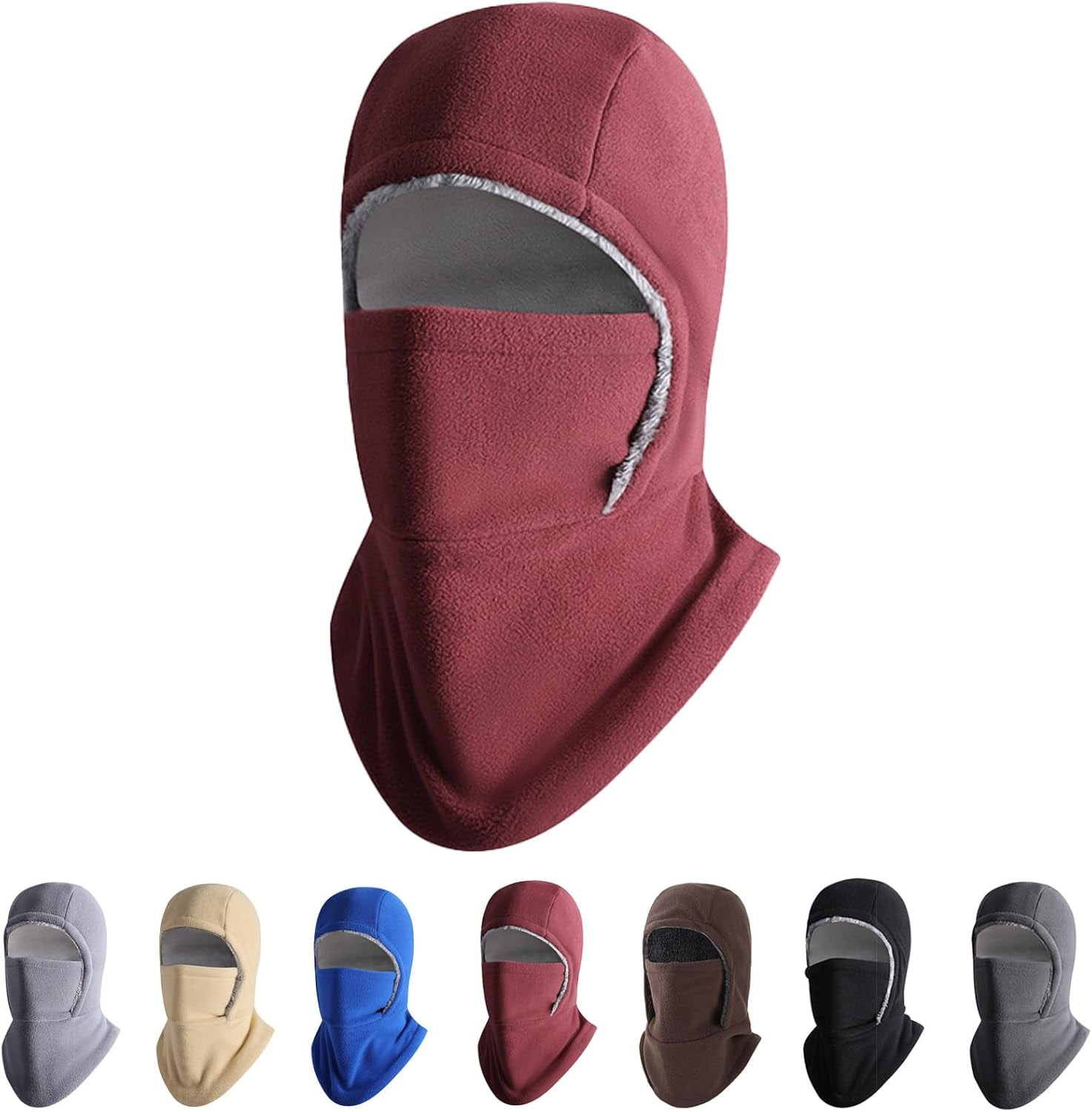 Unisex Windproof & Warm Balaclava, 3 in 1 Multi-Functional Winter Hat & Thermal Face Mask, for Cold Weather
