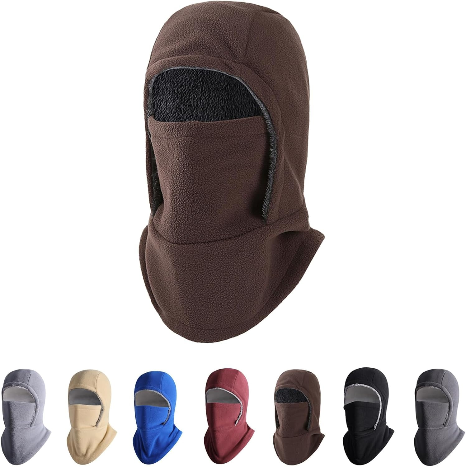 Unisex Windproof & Warm Balaclava, 3 in 1 Multi-Functional Winter Hat & Thermal Face Mask, for Cold Weather