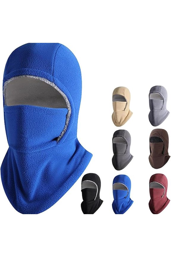 Unisex Windproof & Warm Balaclava Ski Mask for Men Women Fleece Face Covers Outdoor Neck Warmer Ear Protection