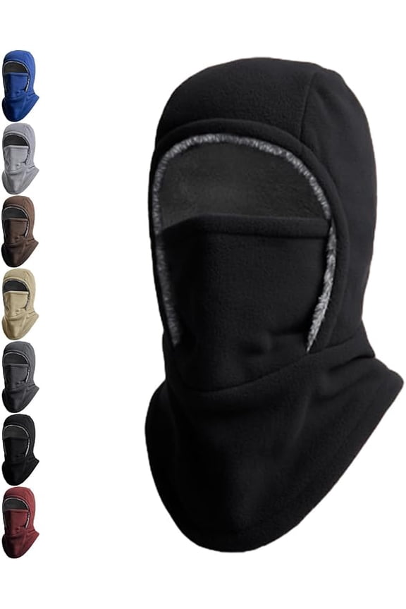 Unisex Windproof & Warm Balaclava, Thickened One-Piece Winter Hood Face Mask, Neck Warmer and Ear Protection
