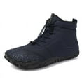 thumbnail image 1 of Unisex Winter Barefoot Boots Non-slip Warm Waterproof Slip-On Wide Footwear Minimalist Zero Drop Provide Support For Women Men Walking Hiking, 1 of 8