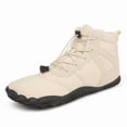 thumbnail image 1 of Unisex Winter Barefoot Footwear Non-slip Comfortable Warm Waterproof Slip-On Wide Boots Minimalist Zero Drop Provide Support For Women Men Walking Hiking, 1 of 7